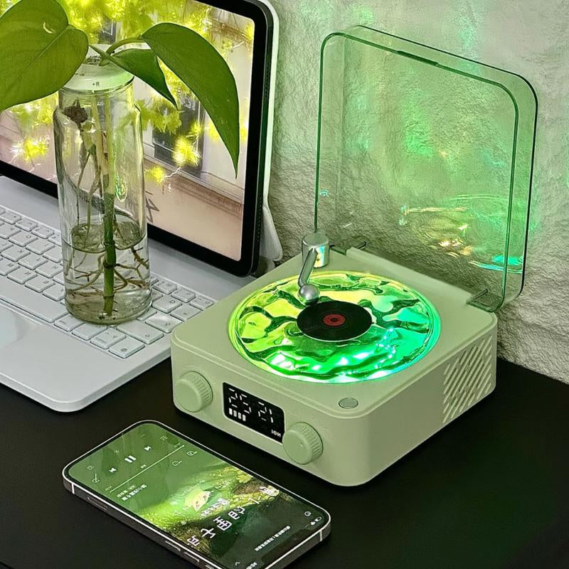 Wireless Speaker Light, Multifunctional Desktop Speaker with USB Port & AUX Input,Player Bluetooth Speaker with Environment Light Adjustment Modes, Halloween Gifts,1 Pack