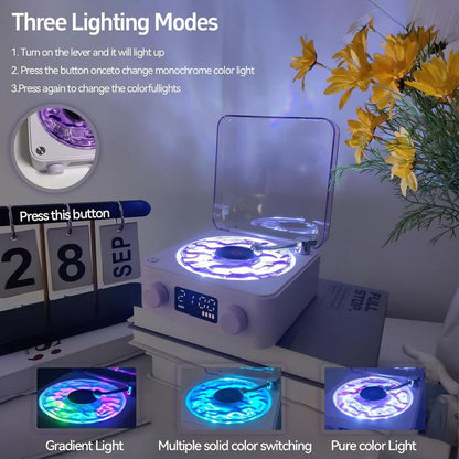Wireless Speaker Light, Multifunctional Desktop Speaker with USB Port & AUX Input,Player Bluetooth Speaker with Environment Light Adjustment Modes, Halloween Gifts,1 Pack