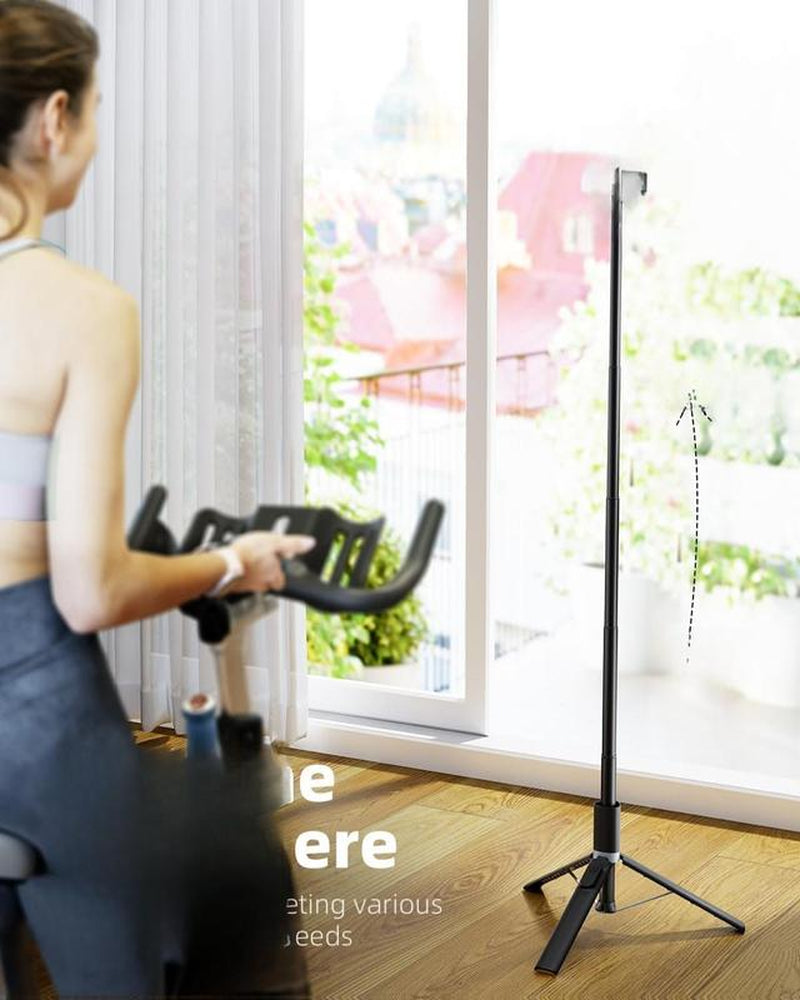 TODI 63" Cell Phone Selfie Stick Tripod, Portable Tripod for Iphone with Wireless Remote, Extendable Smartphone Stand, All-In-1, Compatible with Iphone/Android