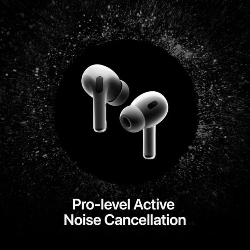 Apple Airpods Pro (2Nd Generation) Wireless Ear Buds with USB-C Charging, up to 2X More Active Noise Cancelling Bluetooth Headphones, Transparency Mode, Adaptive Audio, Personalized Spatial Audio
