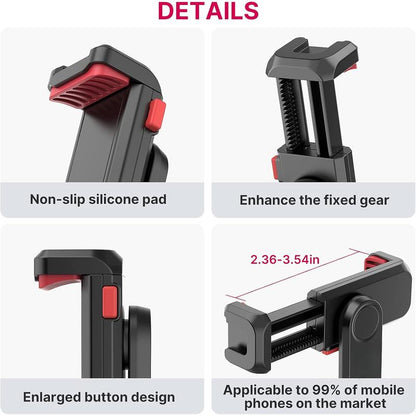 Phone Tripod Mount Holder for - ST-06S Camera Hot 2 Cold Shoe Phone Mount Compatible for Android DJI Ronin S/SC Zhiyun Gimbals