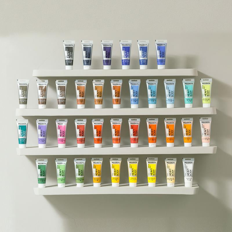 MEEDEN Acrylic Paint Set: 100Ml/3.38Oz X 40 Tubes - Heavy Body Acrylic Paint Set Including 36 Colors & 4 X Titanium White Art Painting Art Supplies