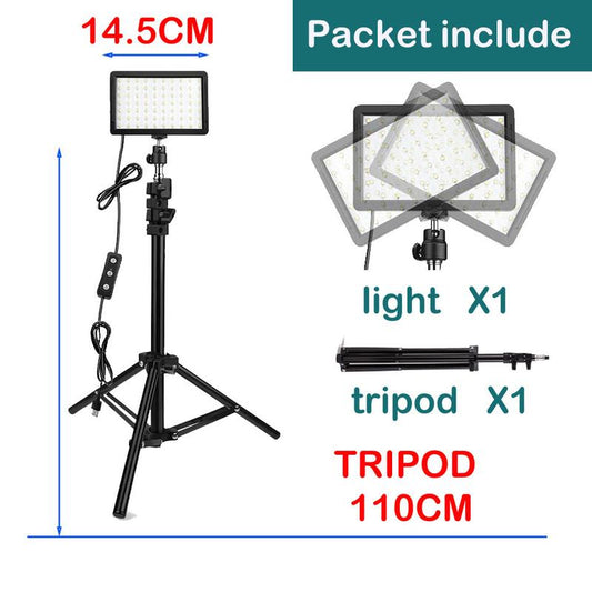 Content Creator Kit Led Video Light Camera Photography Lighting Kit with Tripod Stand 4 Color RGB Filters for Filming Streaming Studio Shooting Light Ringlight Circle Light